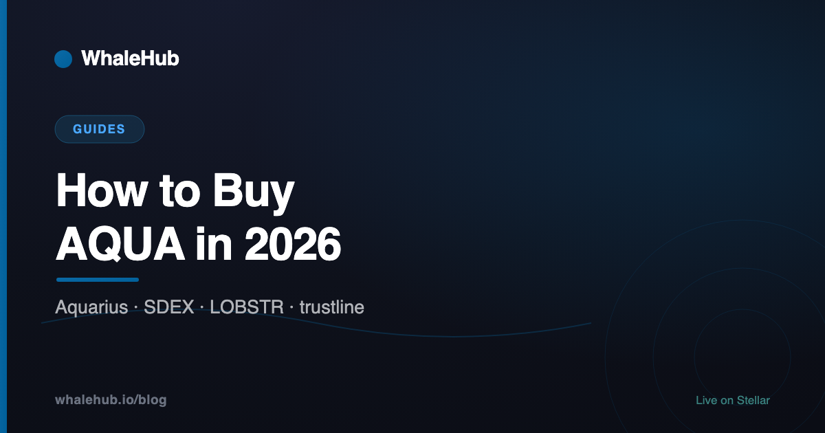 How to buy AQUA, the Aquarius token on Stellar, step by step