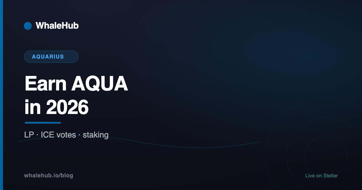 How to earn AQUA rewards in 2026: liquidity, ICE voting and staking compared